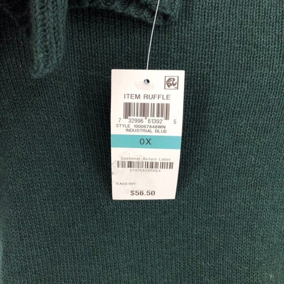 Style & Co. Ruffled Trim Scoop Neck Sweater NWT Sz 0X - Picture 9 of 12